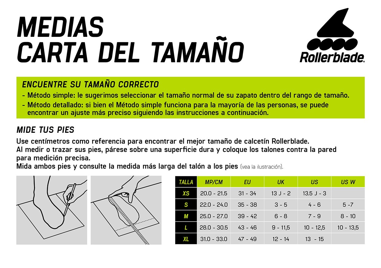 Guía de tallas