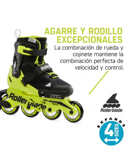 Patines en línea amarillo neón