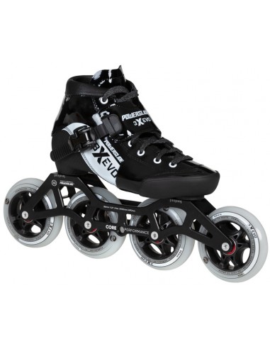 POWERSLIDE 3X ADJ EVO BLACK / WHITE PATIN DE VELOCIDAD