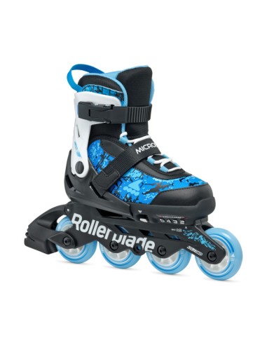 ROLLERBLADE PATINES MICROBLADE SL NEGRO/AZUL CIELO