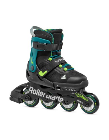 ROLLERBLADE PATINES MICROBLADE NEGRO/VERDE PETROL